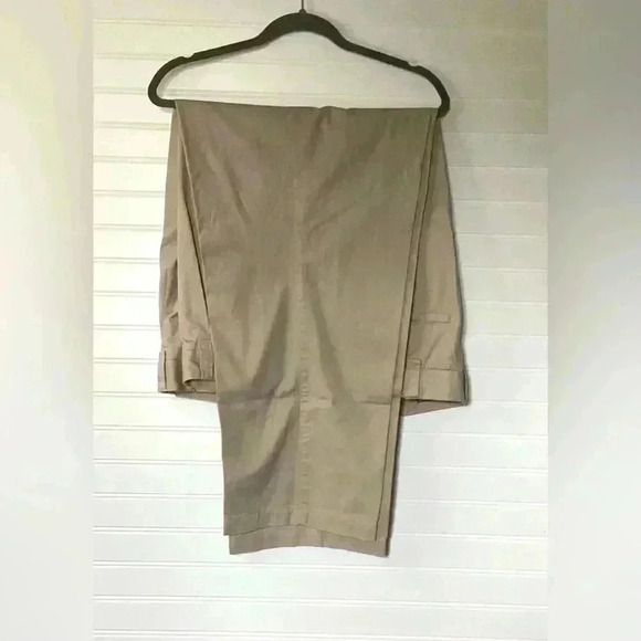 George Foreman Comfort Zone Waist- Relaxer Technology Tan/ Brown Pants 44X30 - Picture 5 of 10